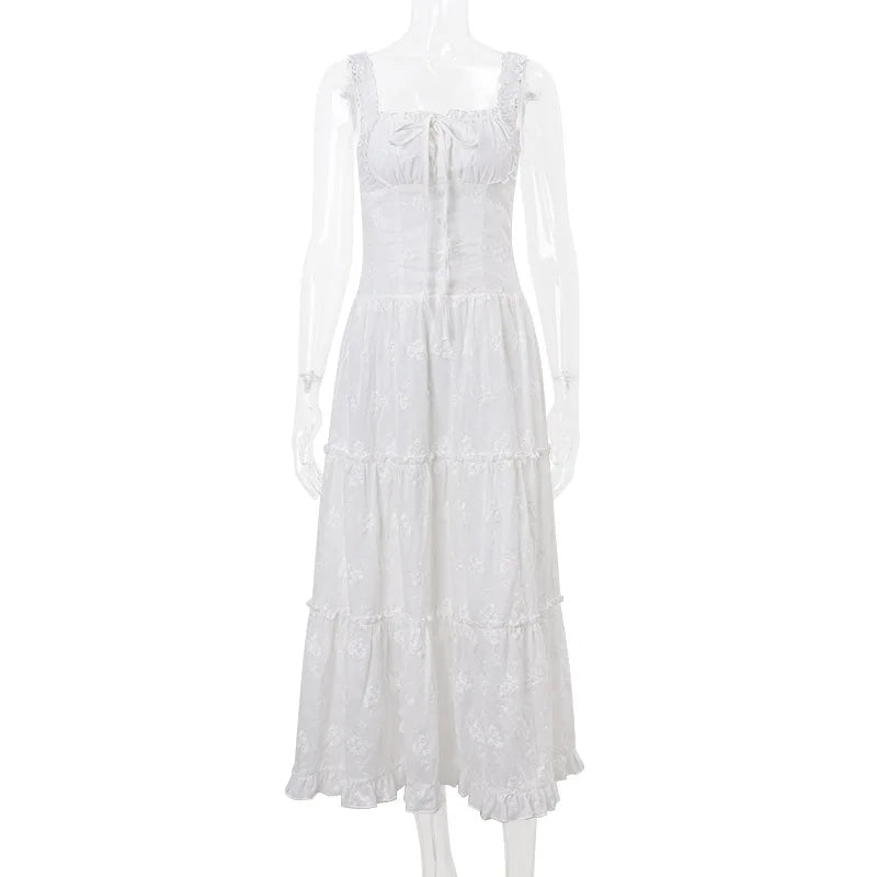 Square-Neck Maxi Dress