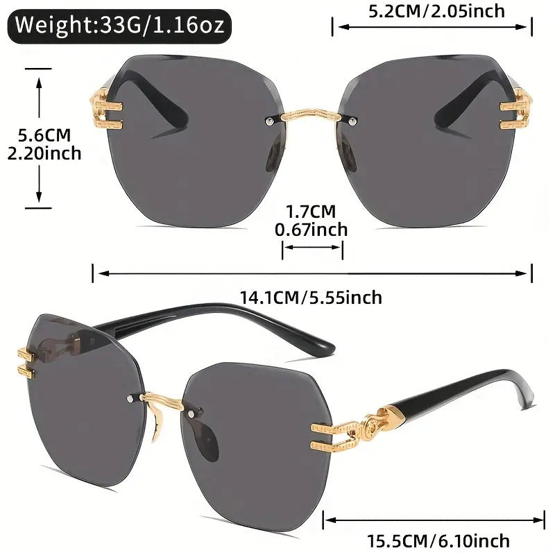 Statement Rimless Shades