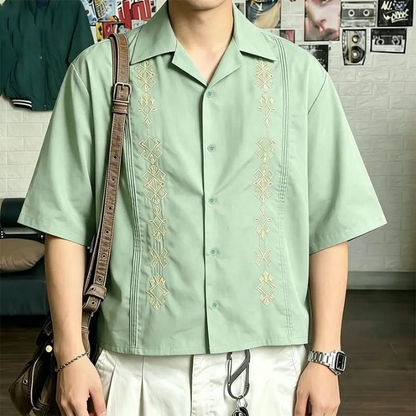 Embroidered Camp Shirt