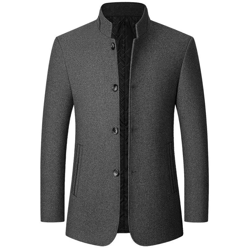 Men’s Classic Button-Up Overcoat
