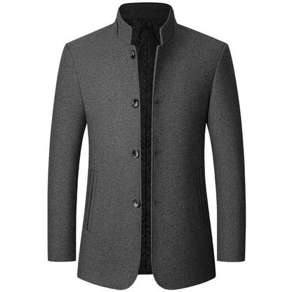 Men’s Classic Button-Up Overcoat