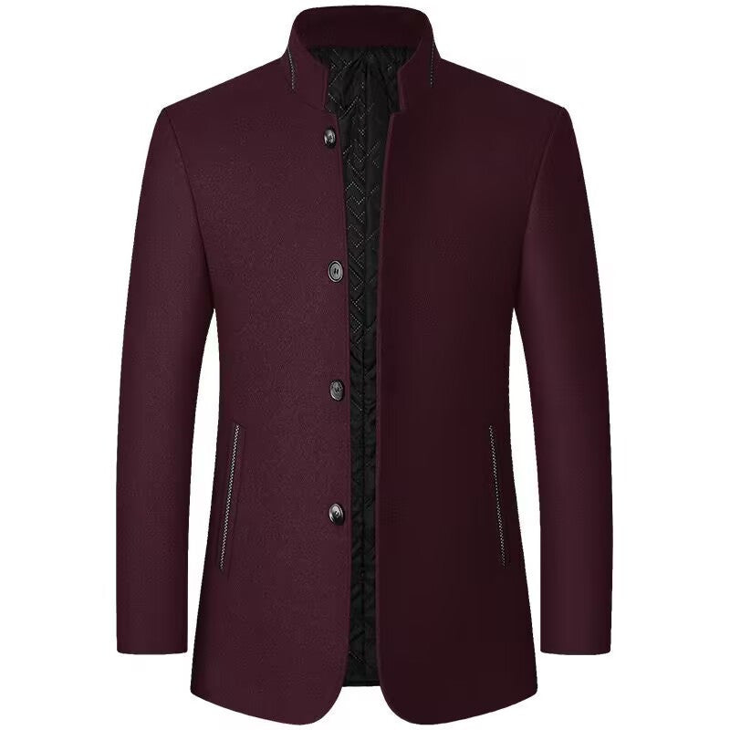 Men’s Classic Button-Up Overcoat