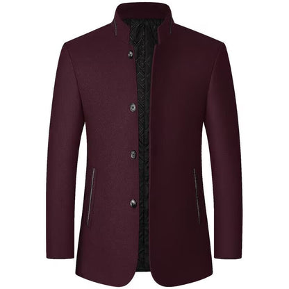 Men’s Classic Button-Up Overcoat