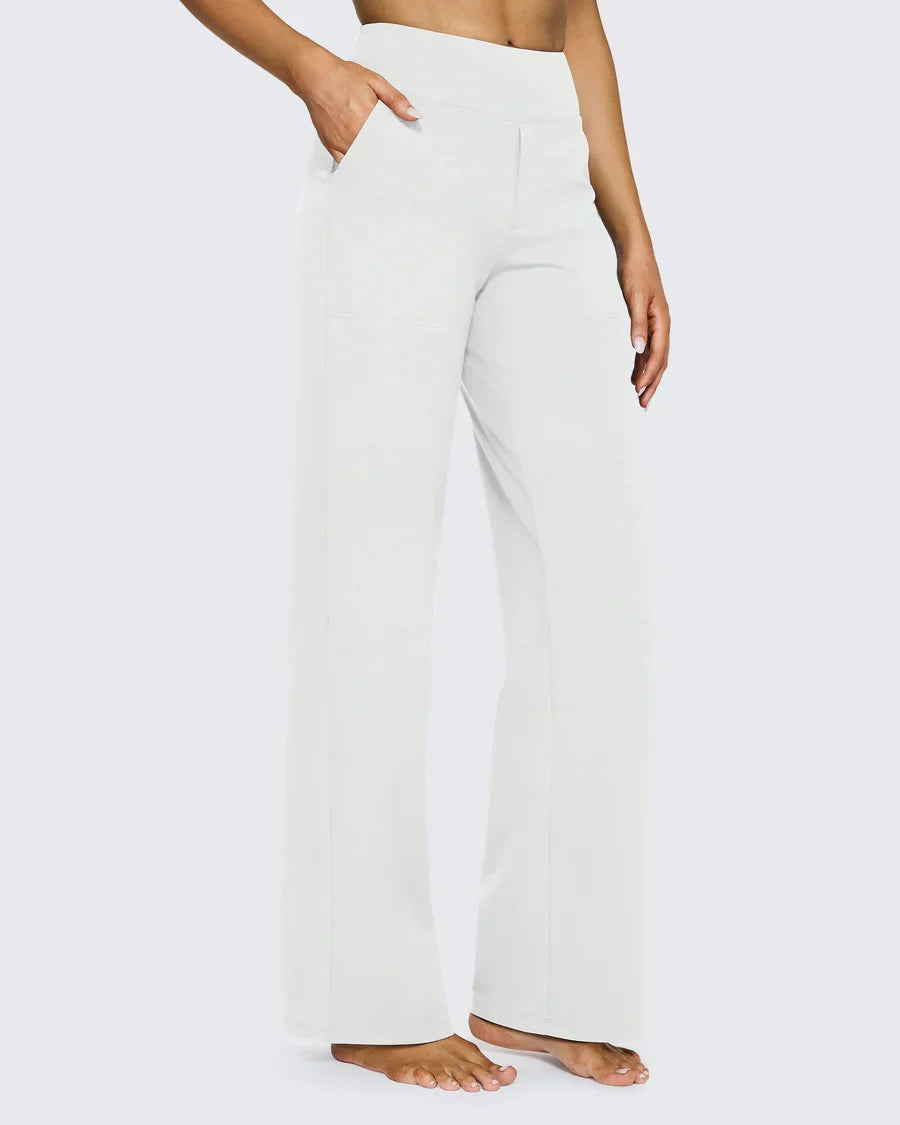 Solance High-Waist Wide-Leg Dress Pants