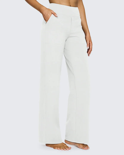 Solance High-Waist Wide-Leg Dress Pants