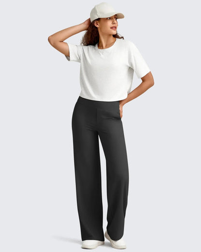 Solance High-Waist Wide-Leg Dress Pants