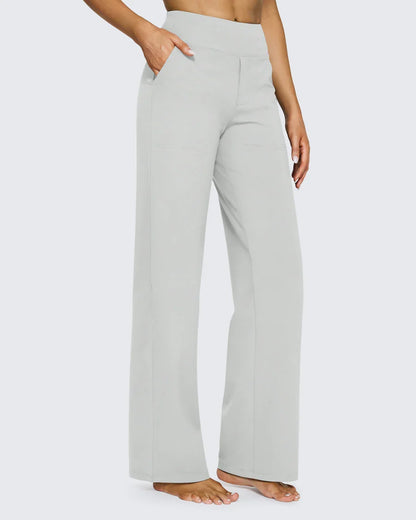 Solance High-Waist Wide-Leg Dress Pants