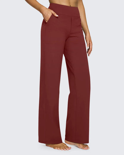 Solance High-Waist Wide-Leg Dress Pants
