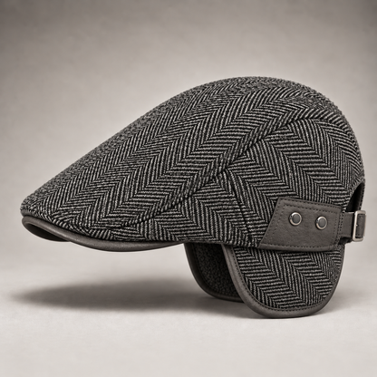 Thornton Herringbone Driving Cap