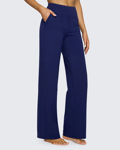 Solance High-Waist Wide-Leg Dress Pants