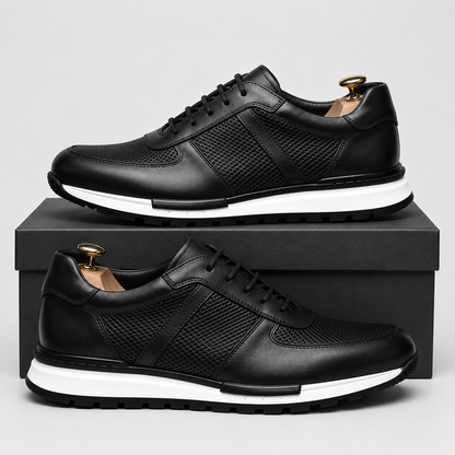 DAVID MILLER LEATHER SNEAKERS