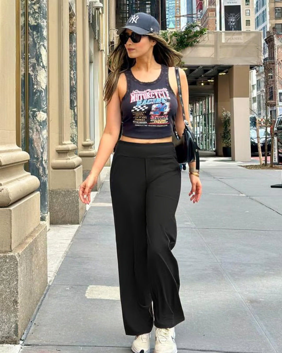 Solance High-Waist Wide-Leg Dress Pants
