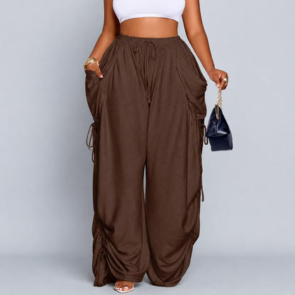 Solance Wide-Leg Drawstring Pants