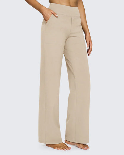 Solance High-Waist Wide-Leg Dress Pants