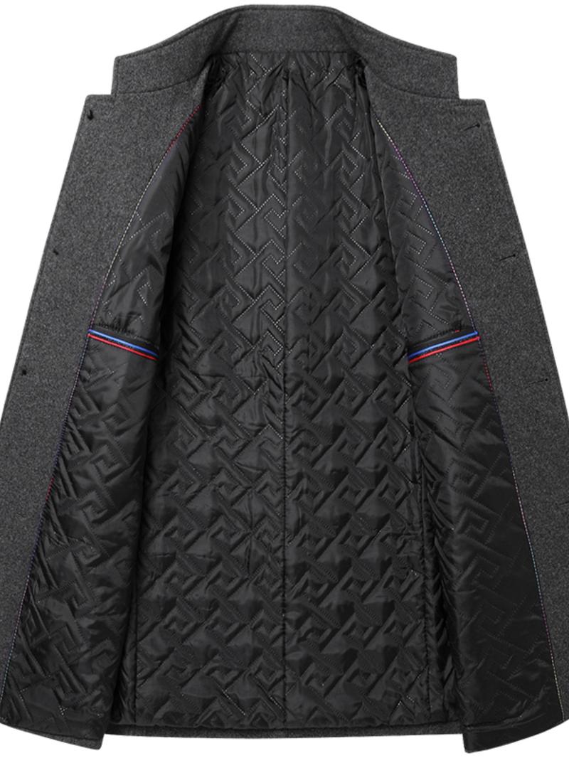 Men’s Classic Button-Up Overcoat