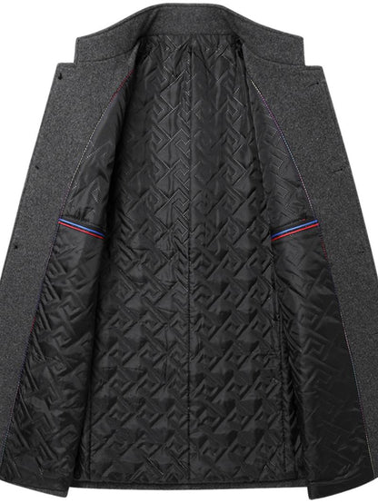 Men’s Classic Button-Up Overcoat