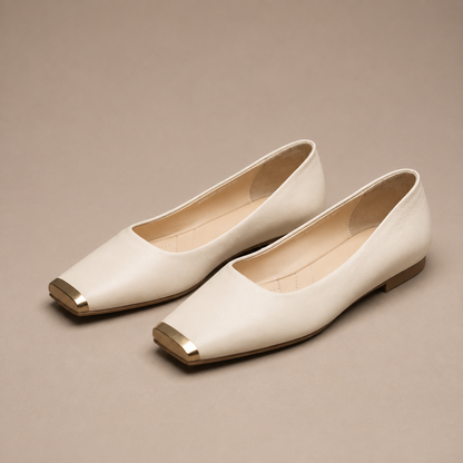 VIVIENNE LEATHER FLATS