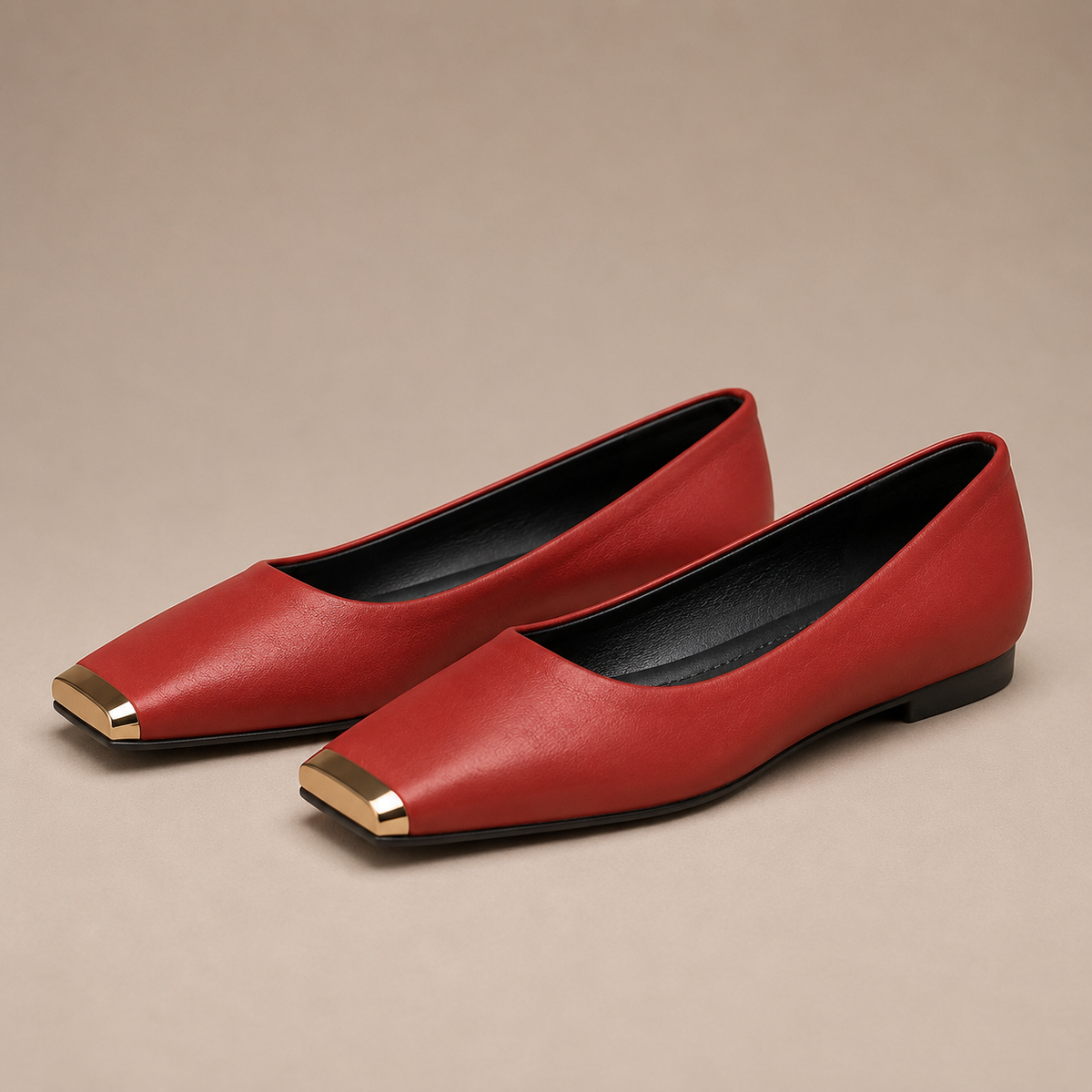 VIVIENNE LEATHER FLATS