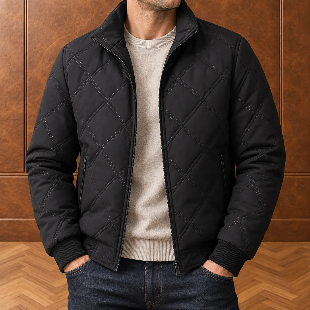 Classic Diamond-Quilted Jacket