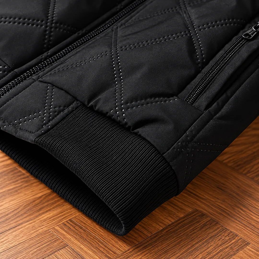 Classic Diamond-Quilted Jacket