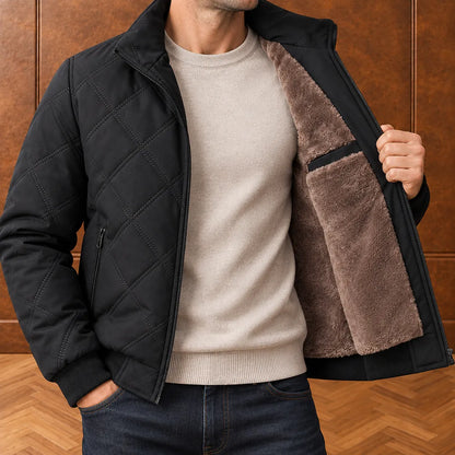 Classic Diamond-Quilted Jacket