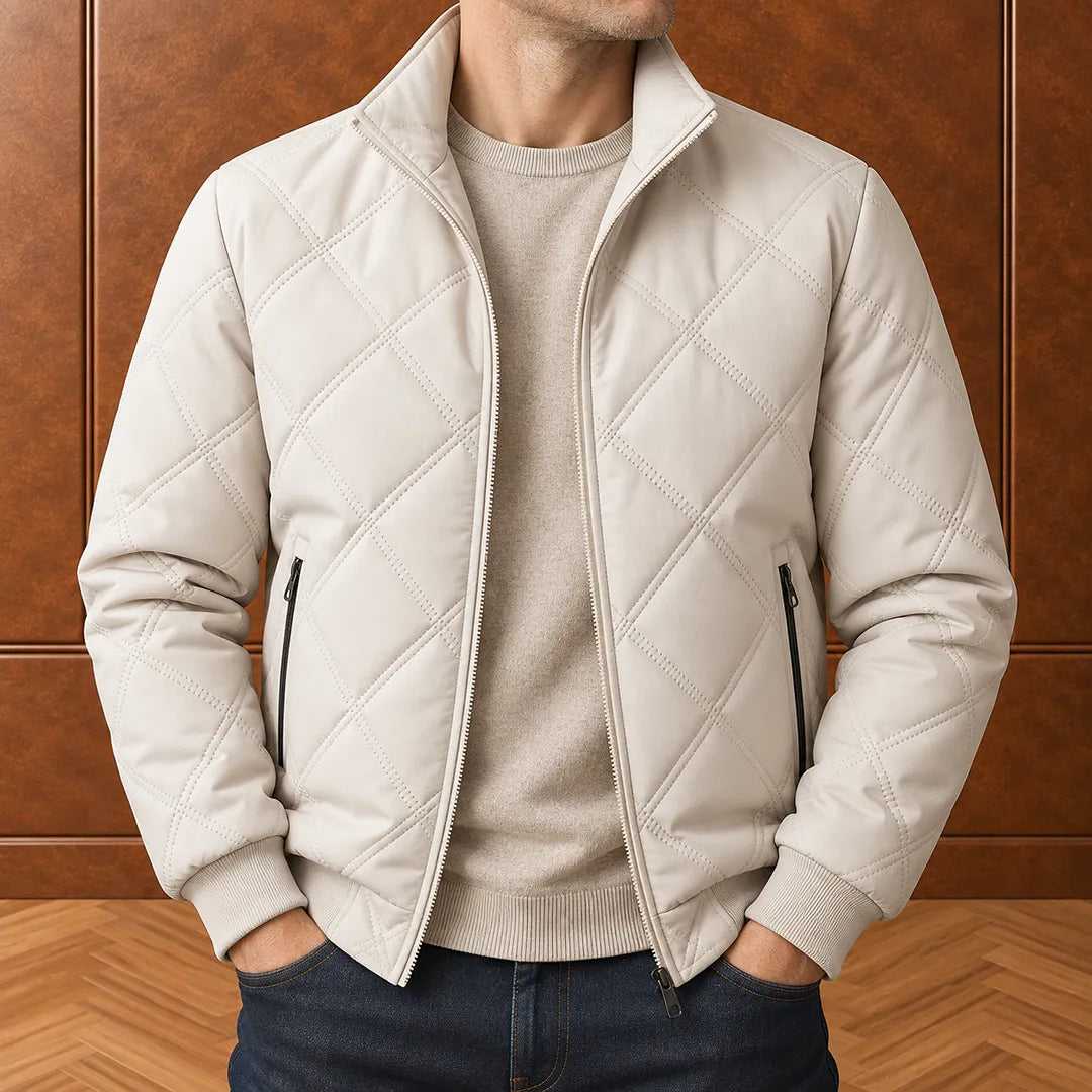 Classic Diamond-Quilted Jacket