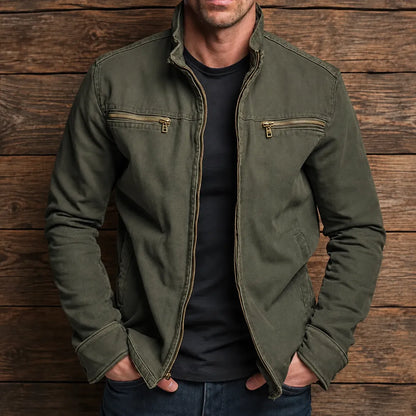 Rugged Stand Collar Jacket