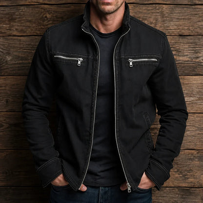 Rugged Stand Collar Jacket