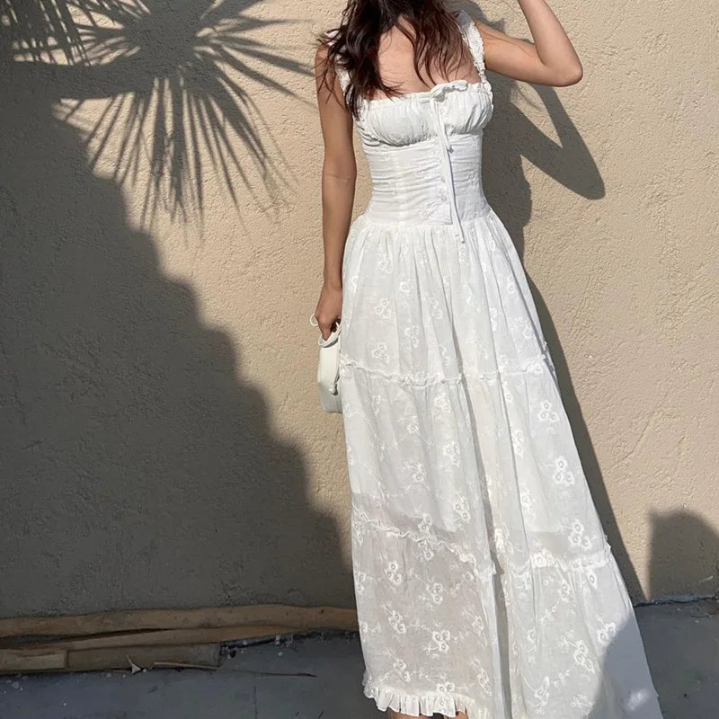 Square-Neck Maxi Dress
