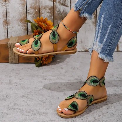 Flower Flat Sandals