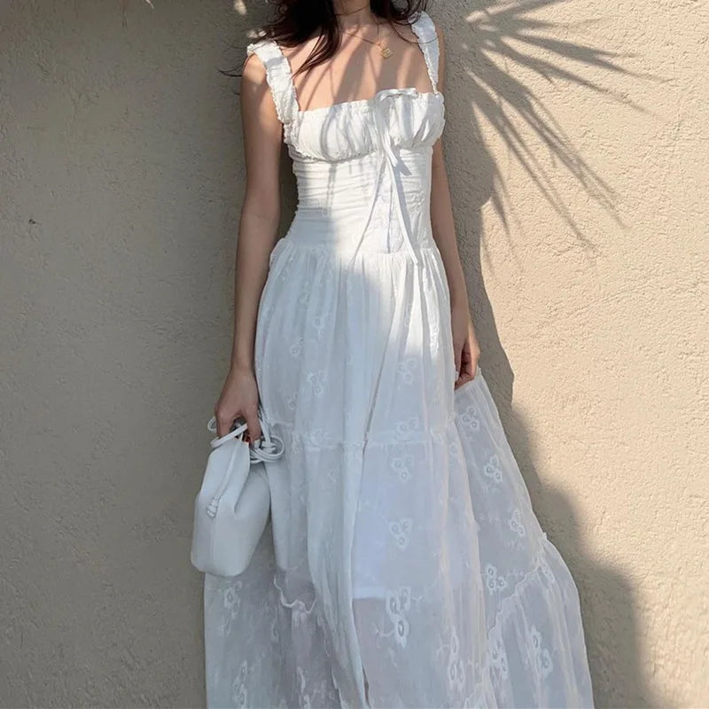 Square-Neck Maxi Dress