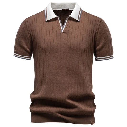 Cotton Ribbed Polo
