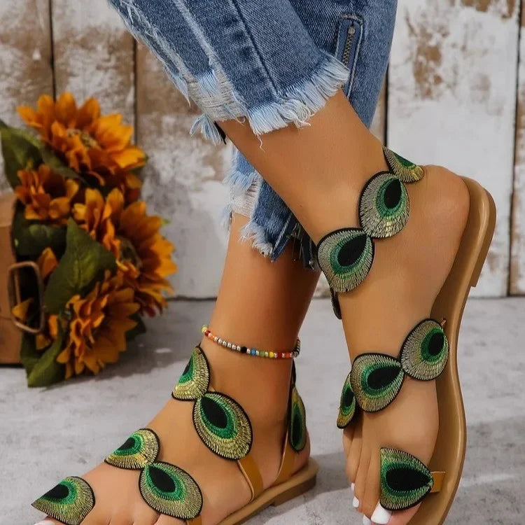 Flower Flat Sandals