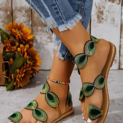 Flower Flat Sandals
