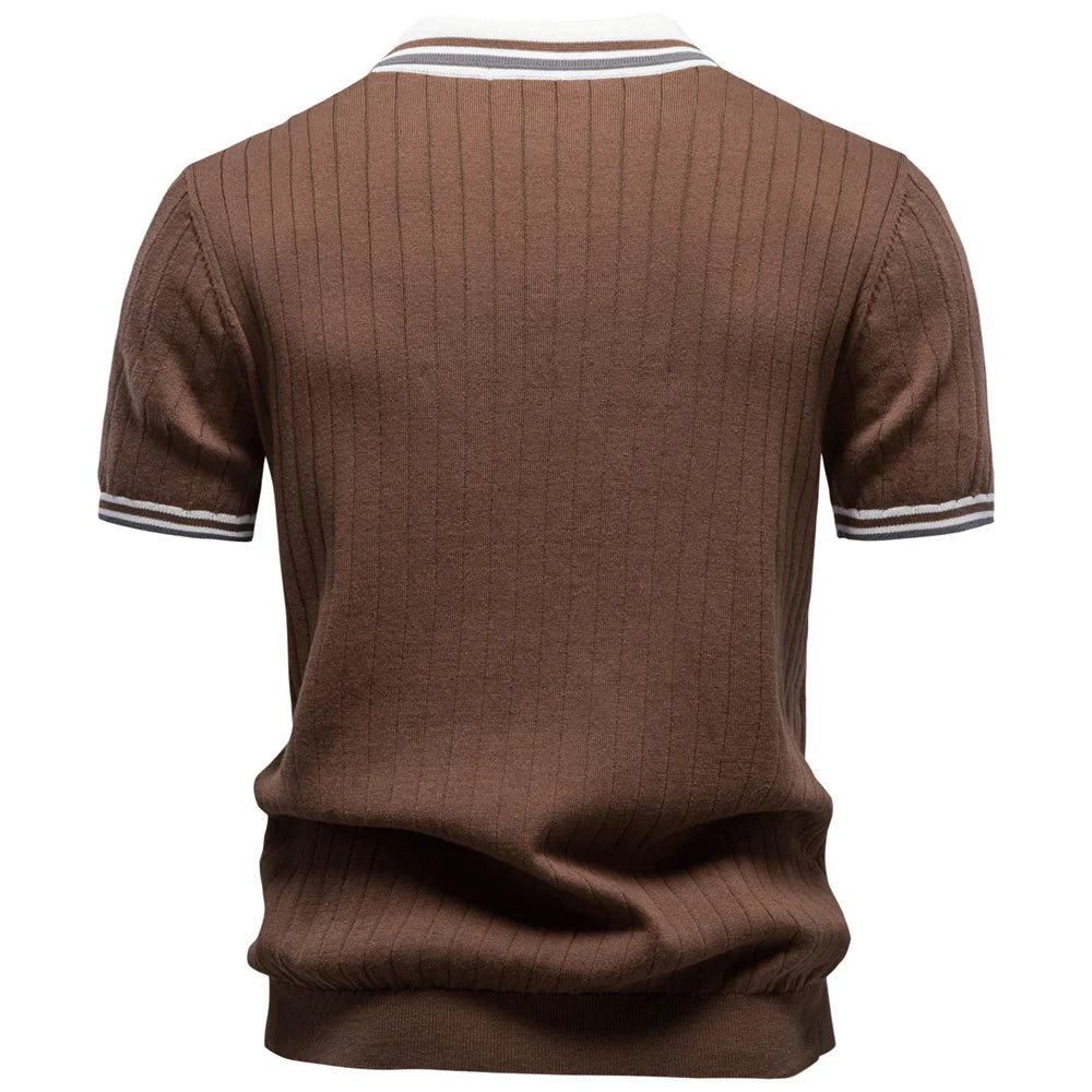 Cotton Ribbed Polo