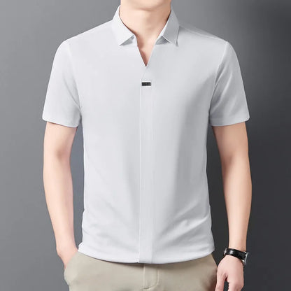 Buttonless Polo Shirt
