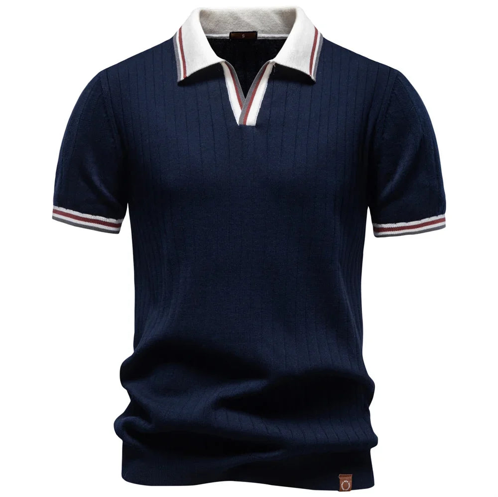 Cotton Ribbed Polo