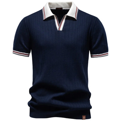 Cotton Ribbed Polo