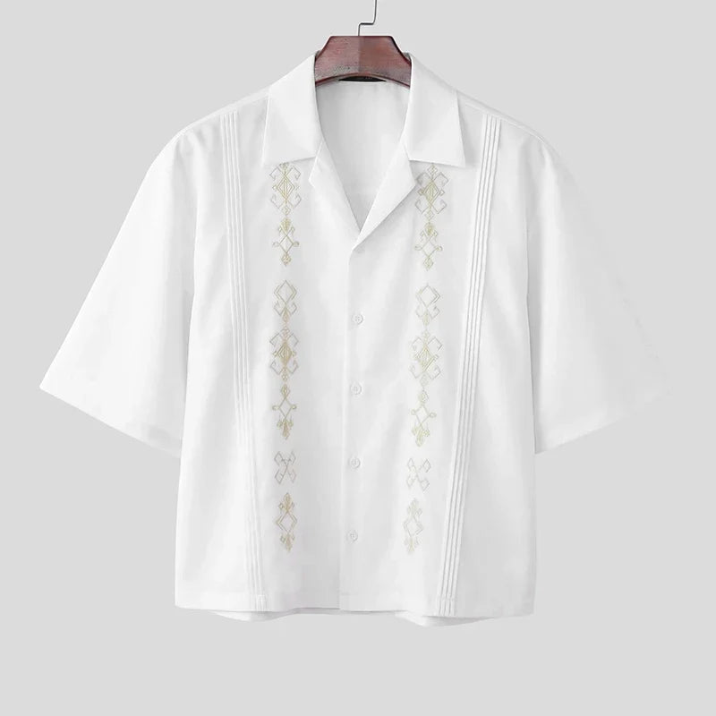 Embroidered Camp Shirt