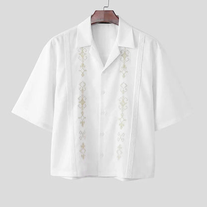 Embroidered Camp Shirt