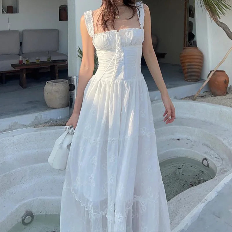 Square-Neck Maxi Dress