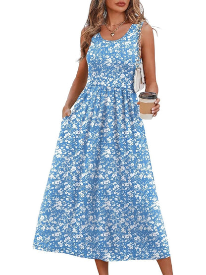 Printed Midi Dress