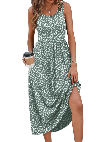 Printed Midi Dress