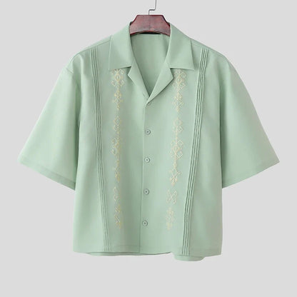 Embroidered Camp Shirt