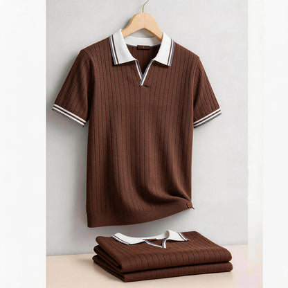 Cotton Ribbed Polo