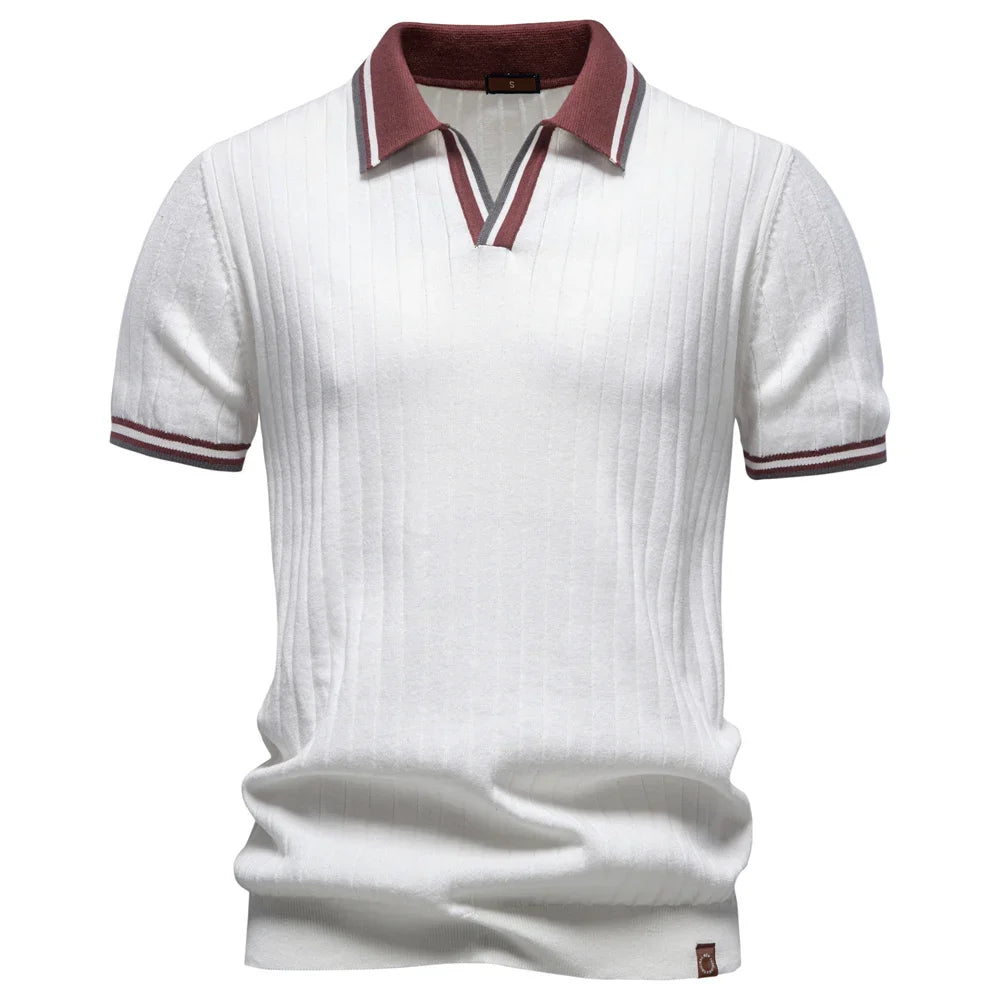 Cotton Ribbed Polo