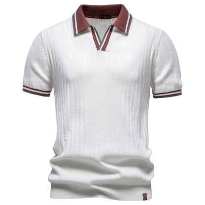 Cotton Ribbed Polo