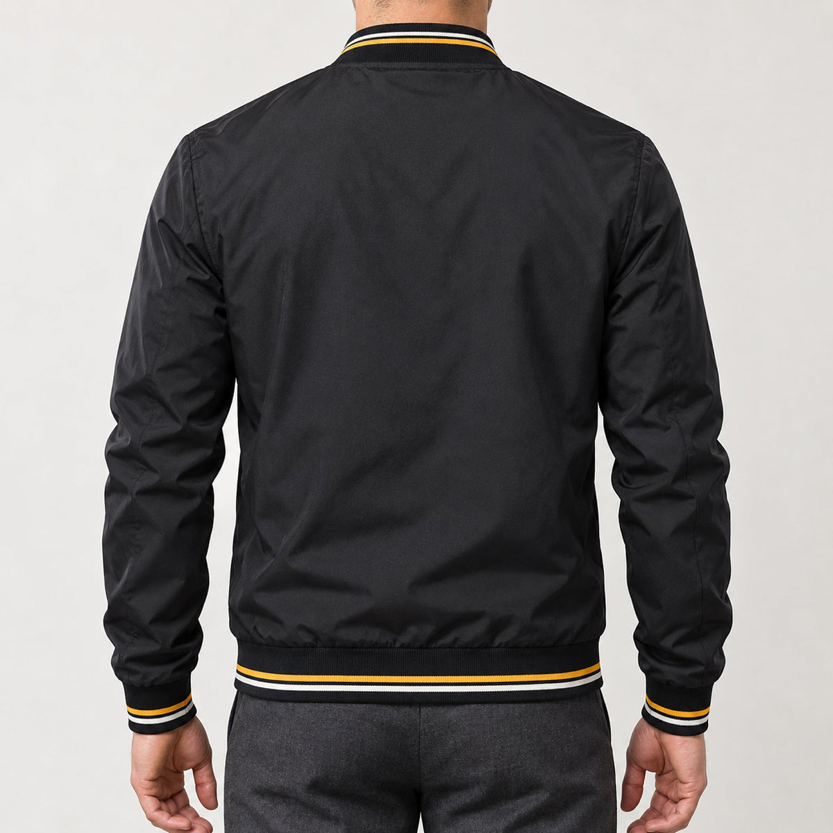 Whitman Striped-Trim Bomber Jacket