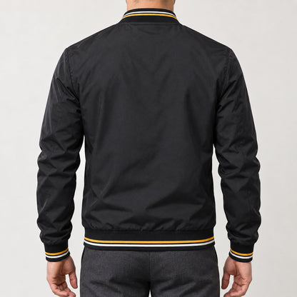 Whitman Striped-Trim Bomber Jacket