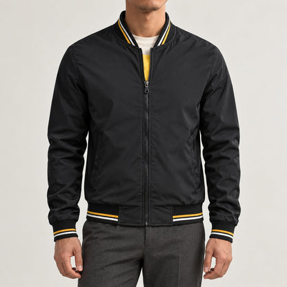 Whitman Striped-Trim Bomber Jacket